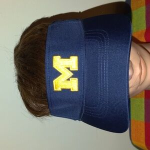Jordan Dri-Fit University of Michigan Wolverines Embroidered Adjustable Visor